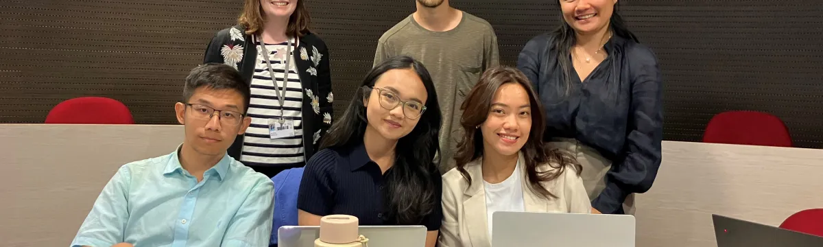 Crawford School policy students with Alison Bentley