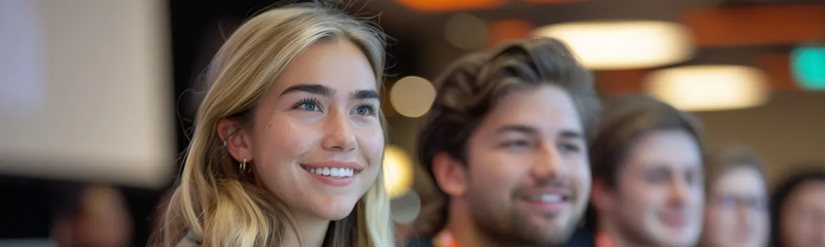 Students at an event