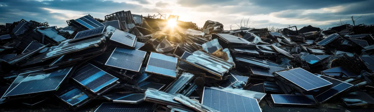 solar panels in landfill