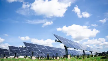 Durable ground-mounted solar panel installation designed for large-scale outdoor energy harvesting, optimized for farms, open land, and commercial renewable power